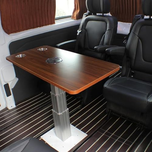 Adjustable Telescopic Table Pedestal Leg with Lifting Bar for Marine and Recreational Vehicle Use