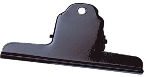 ALCO-Albert 772S11 - Briefklemmer aus Metall, 125 mm, Klemmvolumen 40 mm, schwarz, 1 Stück