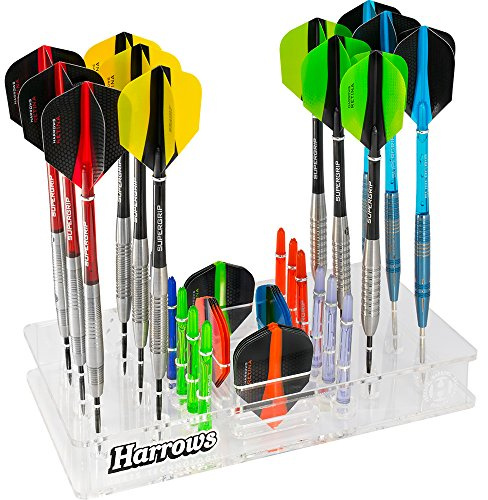 Harrows Dartpfeil-Ständer – fasst 12 Darts – Dart-Organizer aus Acryl