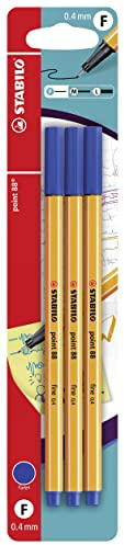 STABILO - Fineliner - point 88-3er Pack - blau