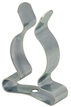 Merriway® BH01977 (25 Pcs) Tool Storage Terry Clip Spring Steel Bright Zinc Plated, 25 - 35mm (1 - 1.3/8 inch) - Pack of 25 Pieces