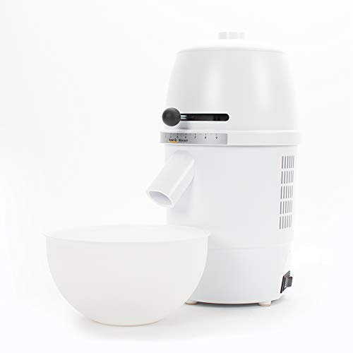 hawos Novum (Farbe: Weiß) - Elektrische Getreidemühle mit 360W Leistung in Formschönem Makrolon Kunsstoffgehäuse der Firma hawos Kornmühlen GmbH