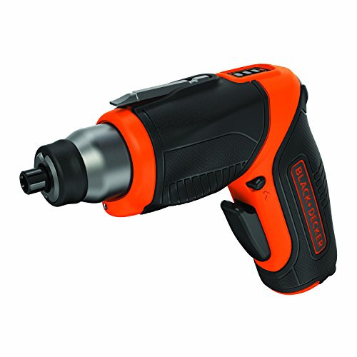 Black+Decker 3,6 V, 1,5 Ah Li-Ion Pivot Akku-Schrauber mit 2-Positionen-Handgriff, inklusive Micro-USB-Ladekabel und fünf Bits, CS3653LC