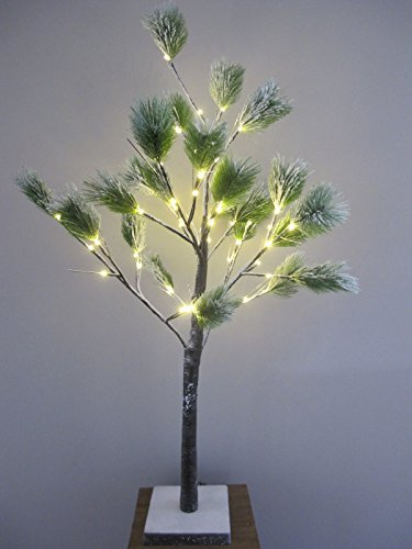 LED Kieferbaum Lichterbaum Kiefer beleuchtet Lichterzweig Lichterkette 48 LED 120 cm