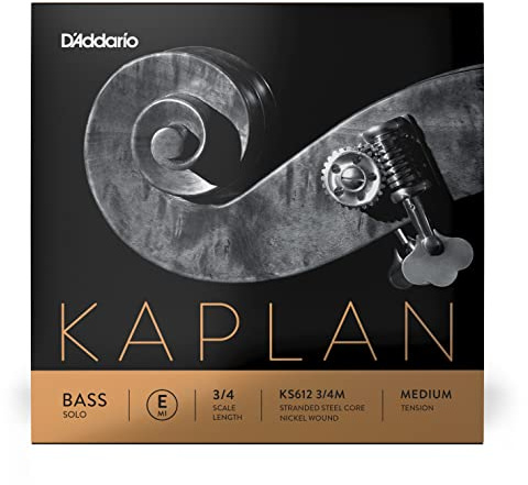 D'Addario Kaplan Solo Double Bass E String, 3/4 Scale, Medium Tension