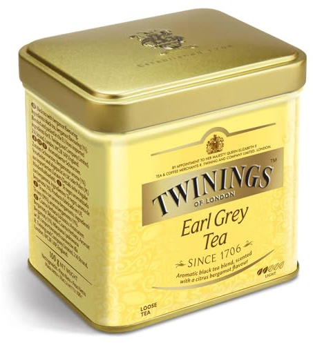 5er SET Earl Grey - Schwarzer Tee in Dose 100 g / Schwarztee / loser Tee / Twinings