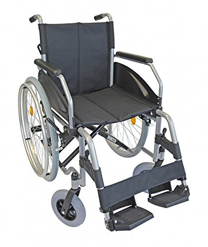 Lexis Rollstuhl mit Steckachsensystem / Reiserollstuhl / Transportrollstuhl / Faltrollstuhl / PU-Bereifung (51 cm)