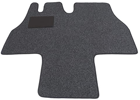 Mertex Automatte Autoteppich kompatibel mit Ducato Jumper I Boxer I 230 Bj. 1994-2002 Classic anthrazit meliert 16121-C-A (schwarz, Fahrerhausteppich)