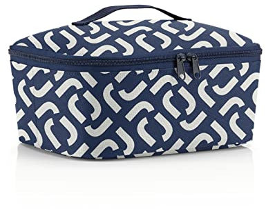 reisenthel coolerbag M Pocket in Signature Navy – Kühltasche aus recycelten PET-Flaschen – Ideal für das Mittagessen unterwegs