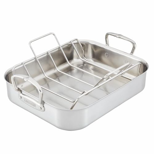 Hestan Provisions – 16.5 Classic Clad Roaster with Stainless Steel Rack