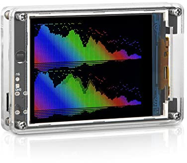 Digitaluhr - MIC LINE Schallpegelmesser Uhr Stereo Audioanzeige Musikspektrum Visualizer Sound Level Meter Digital Clock for Home Decor