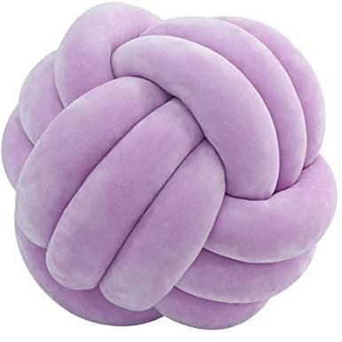 Yiida Knotenkissen - Handgefertigtes kreatives geknotetes Ballkissen - dekoratives Wurfkissen - Handgefertigtes Babybett Zimmer Dekor Spielzeug - Für Schlafzimmer Sofa Auto Büro Reisen