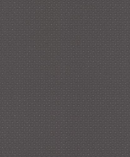 Rasch Tapete 506785 - Dunkle Vliestapete in Grau mit Karo-Muster und Glitzer aus der Kollektion Tapetenwechsel II - 10,05m x 0,53m (LxB), Dunkelgrau