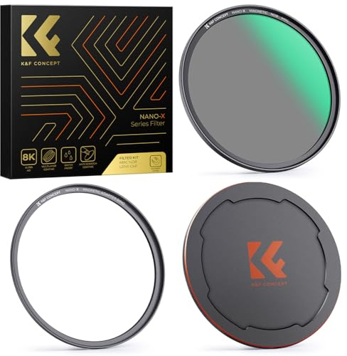 K&F Concept Nano X-serie ND-filter magnetiskt magnetfilter ND8 (3 bländarsteg) med objektivadapter-55 mm