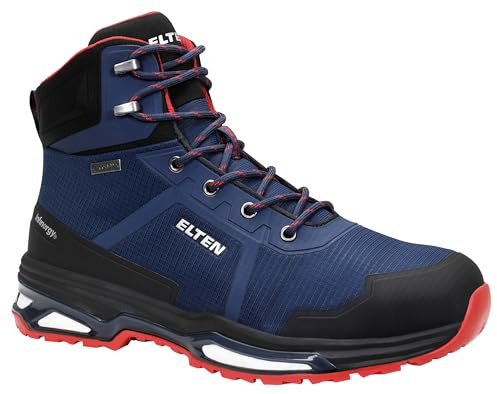 ELTEN BENTE XXE GTX blue Mid ESD S3, Sicherheitsschuhe für Herren, leicht, Stahlkappe, Obermaterial: Textil, Innenfutter: GORE-TEX, Gr. 44