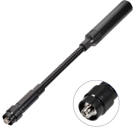 Eightwood 23.5cm Goose Tube U/V Dual Band Amateur Radio Antenna, Bendable Design, and SMA Female Connector for Optimal Connection and Functionality