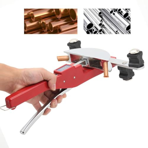ECUTEE Cintreuse manuelle de tuyaux en cuivre multicouche 0-90 degrés Tube en cuivre Kit de cintrage de tuyau en aluminium avec coupe-tube Outil d'ébavurage 7 têtes de cintrage