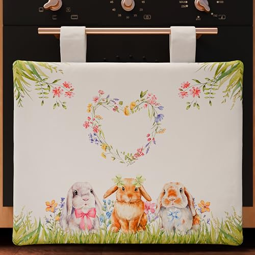 PETTI Artigiani Italiani - Copriforno Pasqua, Copriforno Pasqua Cucina, Copriforno Moderno per Pasqua in Stampa Digitale, 100% Made in Italy