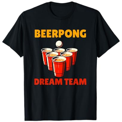 Beer Pong Team Trinkspiel Beer Pong Champions T-Shirt