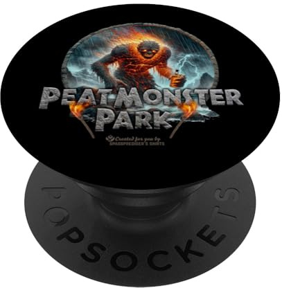 Whisky Design Peat Monster Park Monster with Bottle Whisky PopSockets Adhesive PopGrip