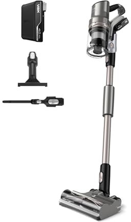 Vax HomePro Plus Cordless Stick Vacuum Cleaner, HairWrap Resist, FlexiClean Pole, Easy Empty Bin, Stair and Crevice Tools Included, Up to 45 min Runtime, LED Lights, Graphite and Titanium, CLSV-HPKA