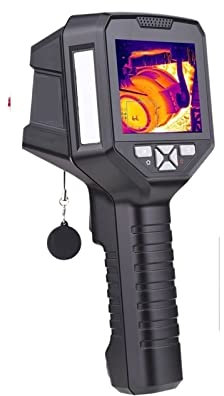 Termocamera a infrarossi portatile Telecamera for imaging termico da 3,5 pollici Risoluzione IR 220x160 Termometro a infrarossi professionale,Custodia Resistente