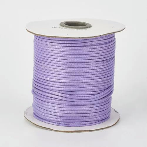 200yards/roll Environmental Korean Waxed Polyester Cord Crafting Thread 1.5mm-#Lilac