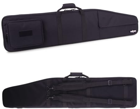 Winter Guncases 1982 Waffentasche 110-130 cm - gepolsterte Gewehrtasche mit verstellbarem Befestigungssystem, abschließbare Langwaffentasche, wasserabweisend, mit Rucksackgurten, Dokumentenfach