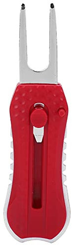 cardyven Golfgabel, Golfs Green Pitchfork Training AIDS für Männer Frauen Sportliebhaber Fairway Reparatur (Rot)
