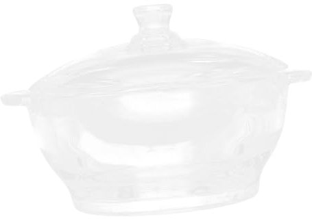 VALICLUD Olla de Vidrio Guisar Comida Multifuncional con Antiadherente y Doble Asa Utensilio de Cocina y Vitrocerámica