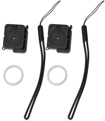 Türgriff Alarm Anti -Diebstahl 2pcs Schwingung ausgelöst tragbarer Fensteralarm für Reisewagen Hotel Haltbares ABS -Material Leichte einfache Installation (Schwarz)