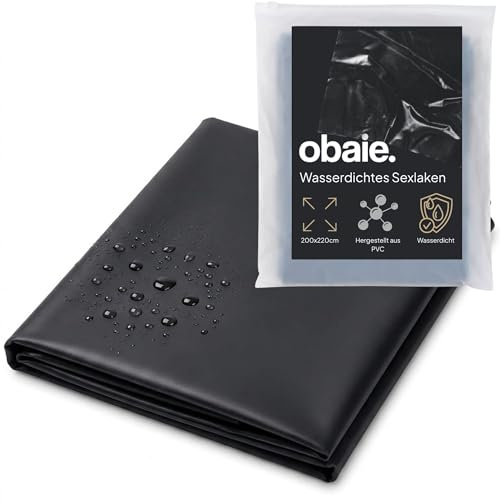 obaie Drap Imperméable Sexuel Luxe – Protection Lit Adulte 220 x 200 cm – Couverture Imperméable pour Jeux Sexuels – Accessoire Coquin pour Couples – Mobilier Érotique Noir