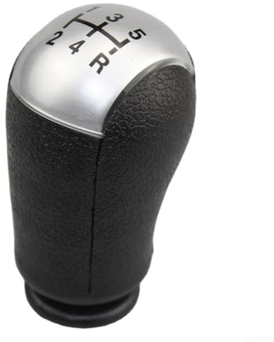 Pomello del cambio manuale per Ford Focus 2005 2006 2007 2008 2009 5 6 velocità nero accessori interni antiscivolo design (5 velocità)