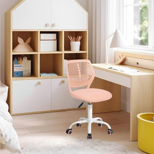 FurnitureR Kinderstuhl Schreibtisch Höhenverstellbar, bunter ergonomischer Jugendstuhl mit Rückenlehne und Armlehnen, Kinderstuhl mit 5 Rädern, für Kinder 3-10 Jahre alt, maximale Belastung 100 kg