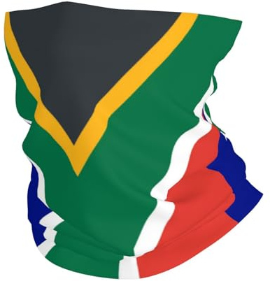 Bandana sydafrikansk Sydafrika flagga huvudbonad UV-skydd hals damask värmare tub halsduk för fiske klättring jogging