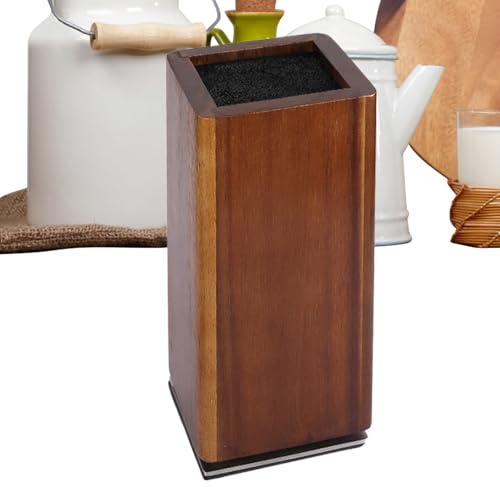 Supporto magnetico per coltelli, blocco di legno, supporto girevole a 360 gradi per appassionati di cucina, chef professionisti, cucina, appartamento, ristorante, bar, organizzazione ed esposizione