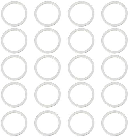 EMSea 20 Stück Auto-Ölwannen-Ablassschraube Aluminium-Unterlegscheiben 22 X 27 X 1,5 Mm N0138272 0024151139 Kompatibel mit BMW Kompatibel mit Porsche