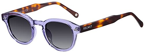 H HELMUT JUST Sonnenbrille Für Herren Damen Rund Vintage Polarisierte Linse Johnny Depp Stil Leichter TR90 Rahmen Acetatbügel