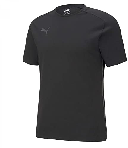 PUMA Herren Teamcup Casuals Tee Shirt, Puma Black-Asphalt, XL
