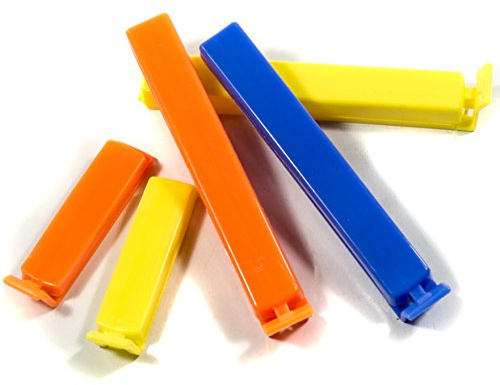 DbKW 100 Stück Frischhalteclips. Beschreibbar! Verschlußclips Gefrierbeutel Clips Klemmen, Beutelverschließer, Tütenverschluss Beutel Verschluss Tüten-Clips/Beutel-Clip Aromaclips/Verschlussklemmen