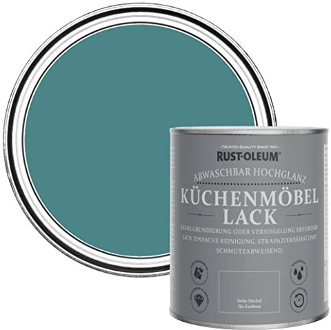 Rust-Oleum Green Kitchen Cupboard Paint in Gloss Finish - Peacock Suit 750ml