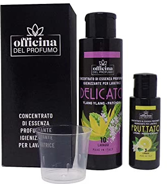 OFFICINA DEL PROFUMO ESSENZA PROFUMANTE PER BUCATO 100ML YLANG YLANG PATCHOULI (+30ML FRAGRANZE CASUALI) CONCENTRATO, FORTE, CON IGIENIZZANTE
