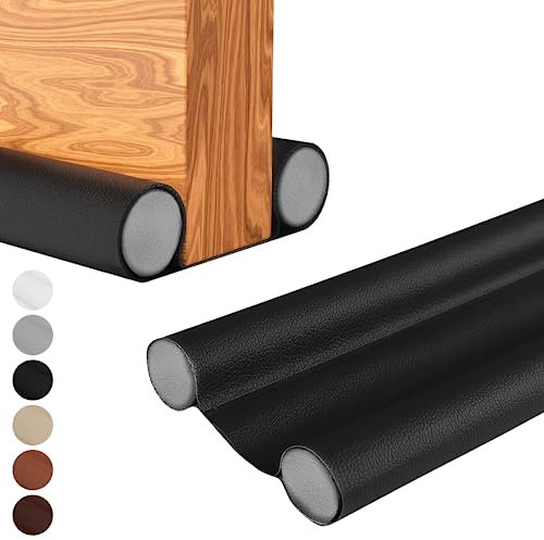 HOGARLAX® Burlete Puerta Entrada, Burlete Bajo Puerta, Burletes para Puertas Exterior e Interior, Aislante Térmico Frío y Calor, Aislante Acústico, Impermeable, Adaptable hasta 93cm (1, Negro)