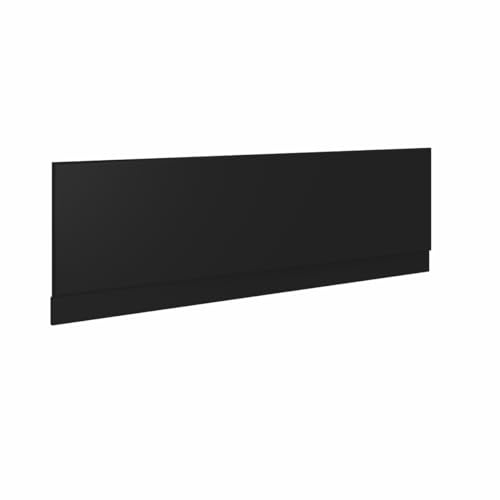 NRG 1800mm Black Moisture Resistant MDF End Bath Panel | Easy to Clean, Bath Side Panel, Durable, Wet Room, Bathroom