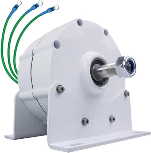 CHRISK Generador de imanes permanentes con alternador trifásico de 8000 W, generador eléctrico de Motor eléctrico con alternador de CA trifásico para generador eólico,24v