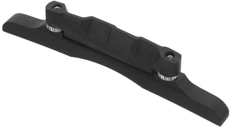CATIEBYE Mandolin Bridge Replacement Saddle Ebony Wood with Precise Intonation and Rich Sound for Mandolin Instruments, Featuring Sleek Design and Delicate Shape for Gigs and Playing