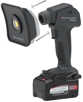 SCANGRIP MULTILIGHT Flood Connect, 1500 Lumen Flutlichtkopf, Handarbeitsleuchte, Elektrowerkzeug, batteriebetrieben, tragbar, leichtes und kompaktes Design