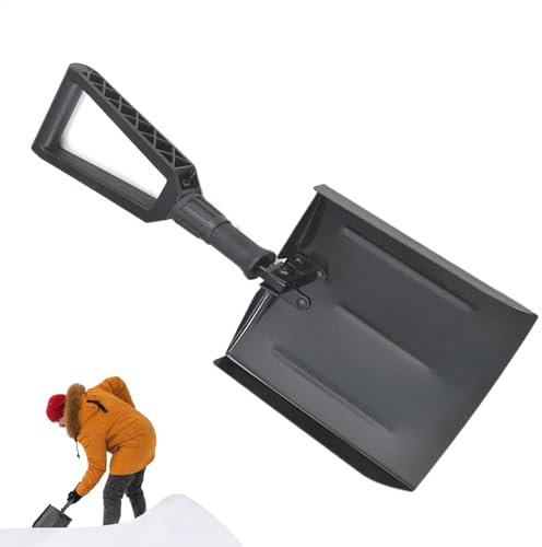 Pala da neve leggera, pala da neve pieghevole, pala da neve ergonomica, pala invernale per neve, pala multiuso portatile con tasca, pala da neve ergonomica multifunzionale per Schne