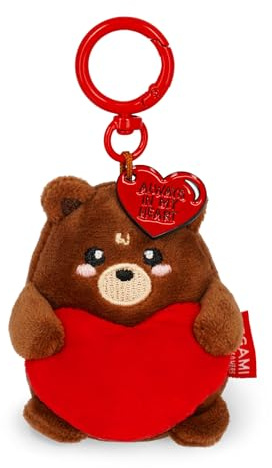 Legami - Porte-clés Super Soft! Porte-clés en Peluche | Pendentif avec Message gravé et Mousqueton en Zinc