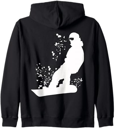 Snowboarder Snowboard coloré Snowboard Sweat à Capuche